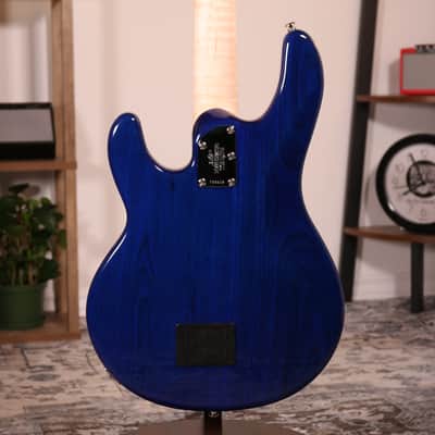 MusicMan Stingray Special BFR - Figured White Maple Fingerboard, Paua Blue Burst image 19
