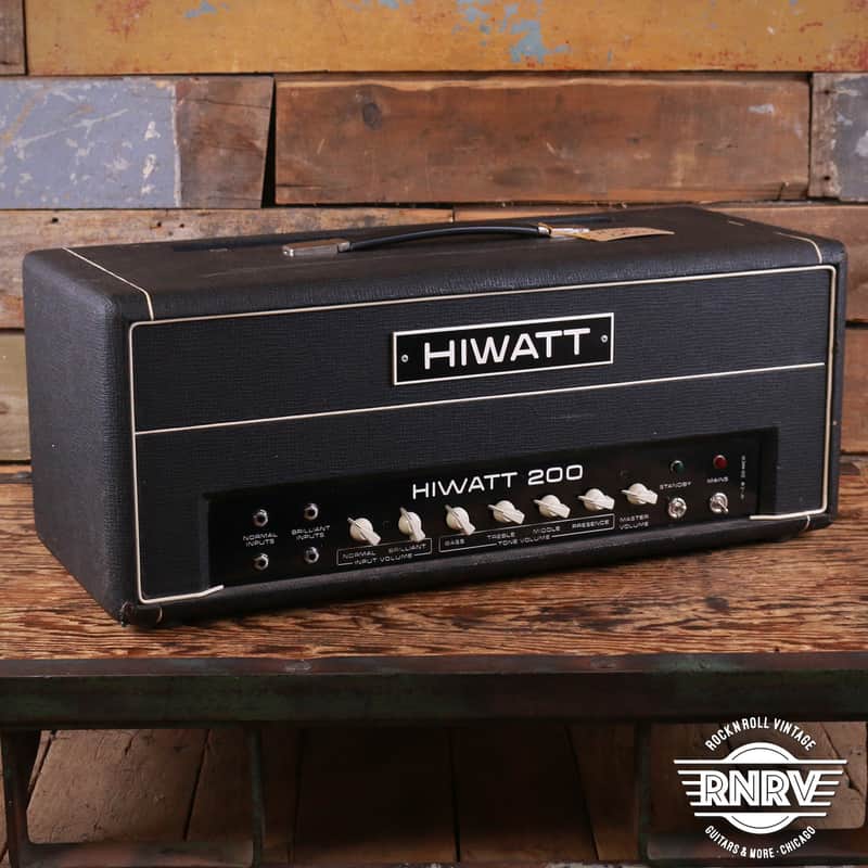 1979 Hiwatt DR201 2-Channel 200-Watt Bass Amp Head - Black image 1