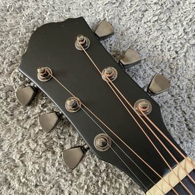 Black Left Handed Acoustic Guitar, Spruce Plywood Top Body, Mahogany Neck image 17