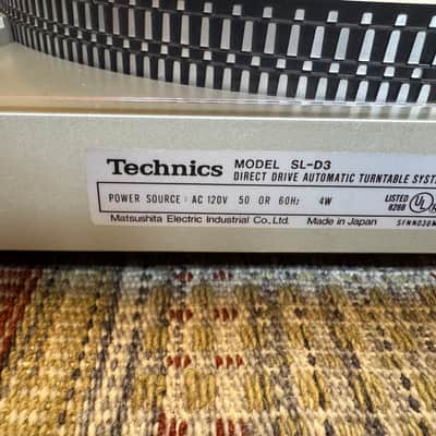 Technics SL-D3 Vintage Direct Drive Turntable (Please Read Description) image 9