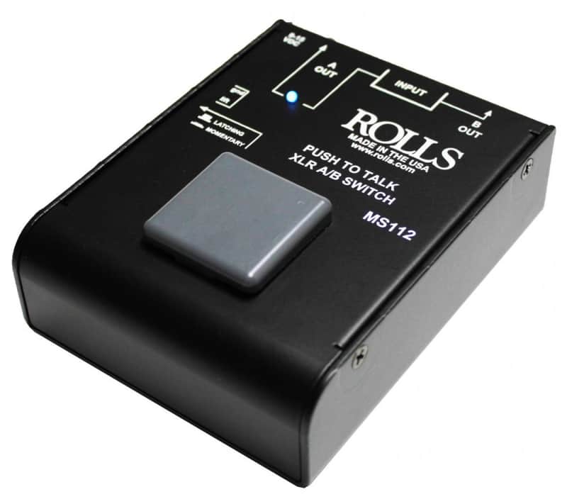 Rolls MS112 Push To Talk XLR A/B Switch image 1
