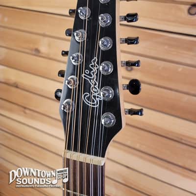 1999 Godin A12 12-String Acoustic/Electric Guitar with Godin Hard Case - Sunburst, 6lbs 6oz image 6