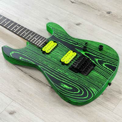 Charvel Limited Edition Pro-Mod San Dimas Style 1 HH FR E Ash Guitar, Green Glow image 2
