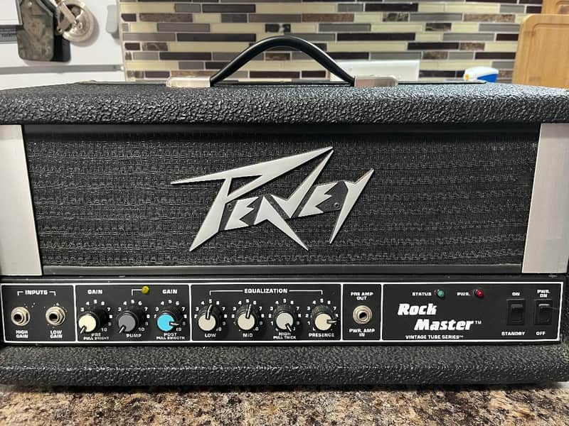 UPDATED SEE LISTING!  Peavey Rock Master Vintage Tube Series 120-Watt Guitar Head 1980s - Black. UPDATED SEE LISTING! image 1