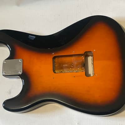 1993 MIM Fender Mexico 3TS Sunburst Stratocaster Guitar Body 6 Post Tremolo image 16