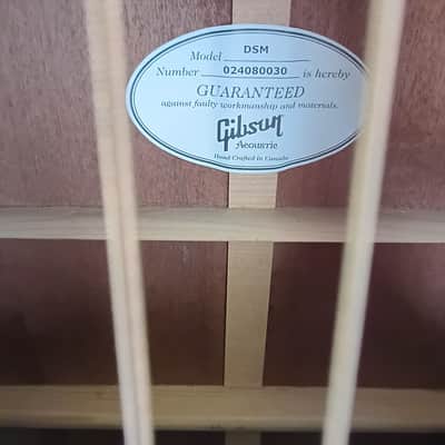 Gibson DSM 2008 acoustic (Canada/Rare) w/Gibson HS case. image 9