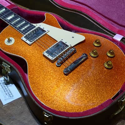 Gibson Custom Shop Dealer Select Murphy Lab '57 Les Paul Orange Sparkle Ultra Light Aged 2024' image 1