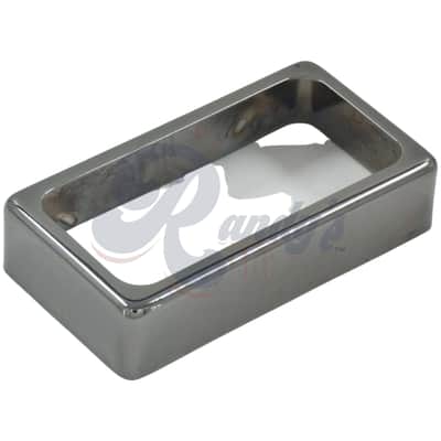 Advanced Plating 2020BC Humbucker Pickup Cover (Open) - Fits Gibson®-Black Chrome/Cosmo Black image 1