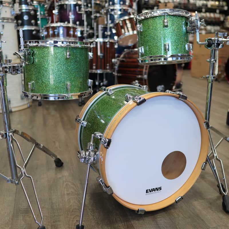 Pre-Owned Modified Taye 3-PC Shell Pack 10/13/18 (Custom Green Sparkle Finish) image 1