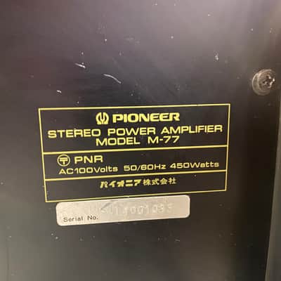Pioneer M-77 and C-77 set (same SPEC 1 and SPEC 2) image 8