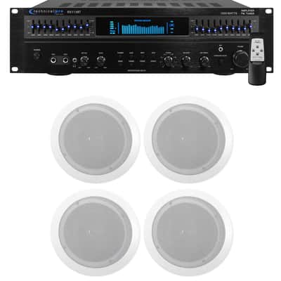 Technical Pro RX113 Home Theater Amplifier Receiver+(4) 6.5" Ceiling Speakers image 16