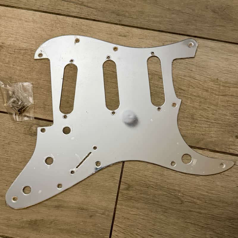 2025 Fender Tom Morello Stratocaster Mirrored Chrome Pickguard Strat Mirror image 1