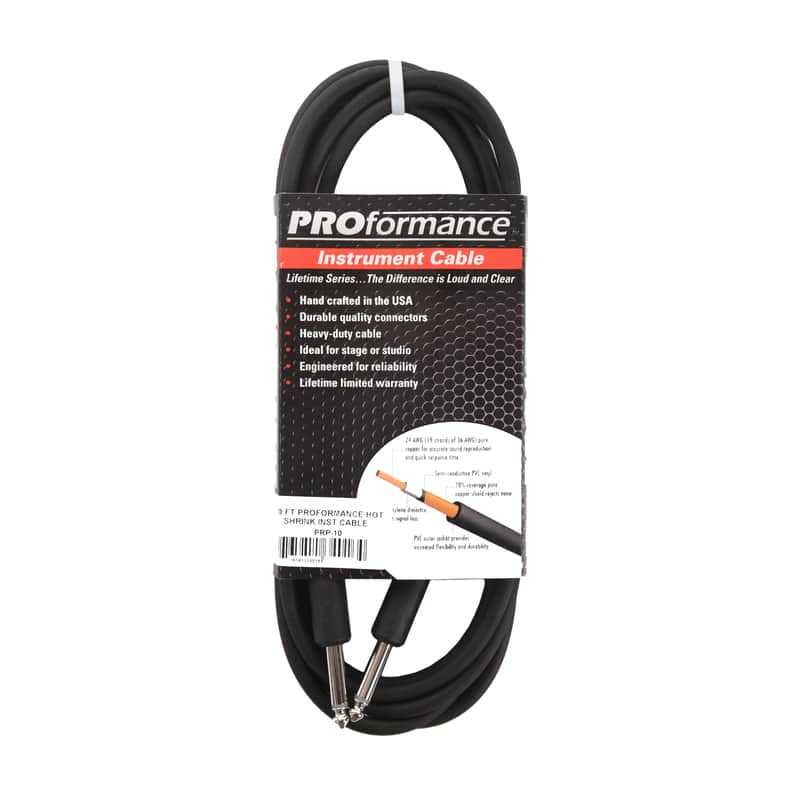 PROformance Instrument Cable 10' Straight-Straight image 1
