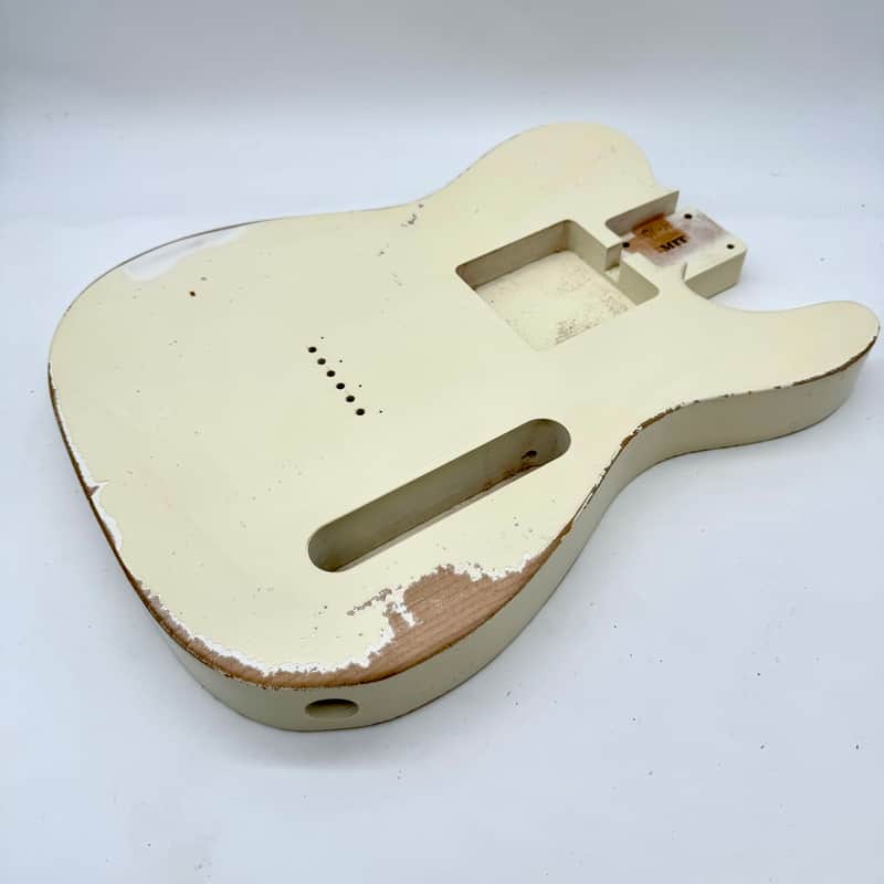MJT USA Telecaster Relic Body Alder Vintage White New MJT4164 | Reverb