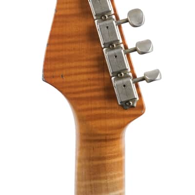 New Fender Custom Shop Levi Perry Masterbuilt '60 Stratocaster Heavy Relic Aged Sherwood Metallic image 4