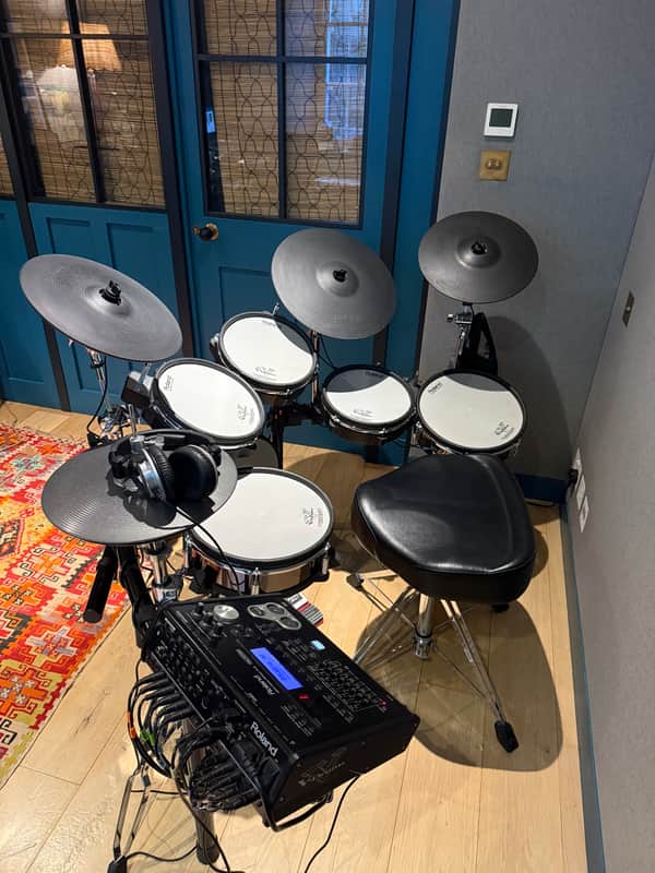 Roland TD-30K V-Drum Kit with Mesh Pads 2010s - Black image 1