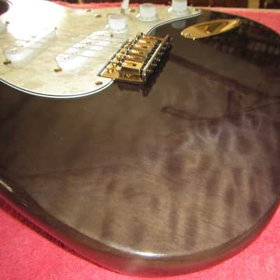 Arbor Strat style guitar 2000's? - Charcoal quilt w/Padded gig bag. image 14