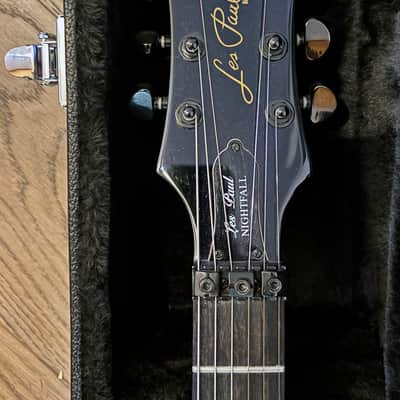 Epiphone Les Paul Nightfall 2010 Ebony w/ Floyd Rose, EMG-HZ Pickups & Epiphone Hard Case image 3