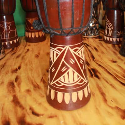 15.125" - 15.75" Handmade Kenyan Djembe's image 2