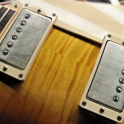 Doyle Coils Aged Nickel Silver PAF Humbucker Covers Set of 2 ~  Vintage Relic'd REAL Nickel Silver image 15