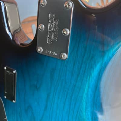 Ernie Ball Music Man StingRay 4 HH with Rosewood Fretboard - Trans Blue image 6