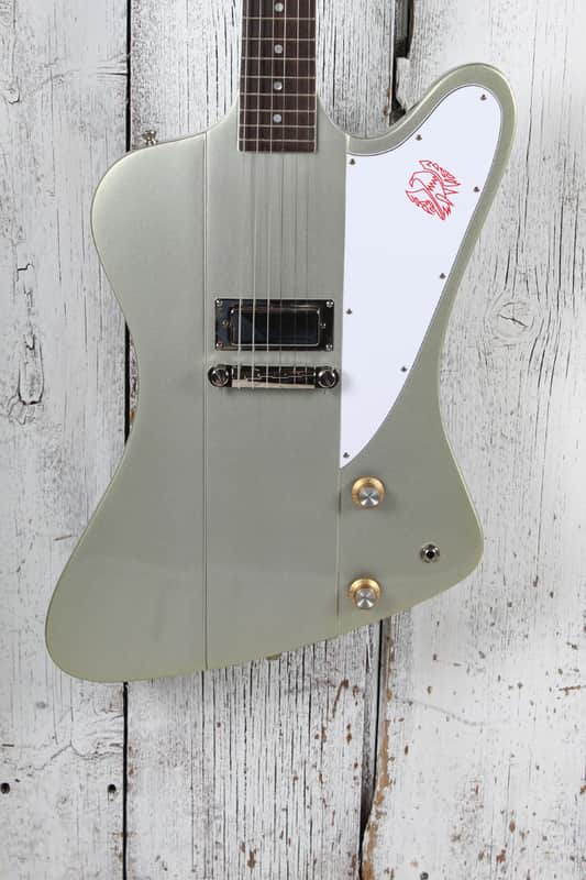 Epiphone 1963 Firebird Electric Guitar Silver Mist with Hardshell Case image 1