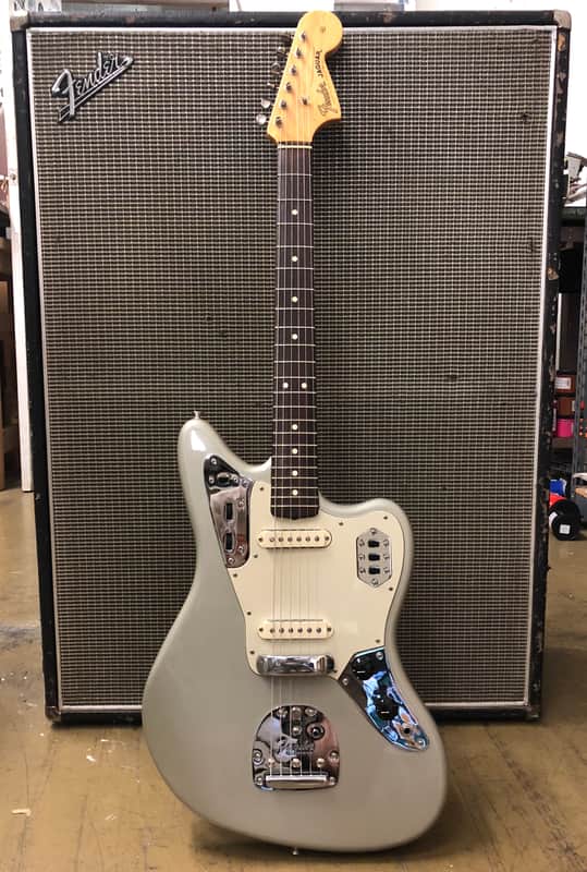 AVRI '62 Fender Jaguar Inca Silver | Reverb