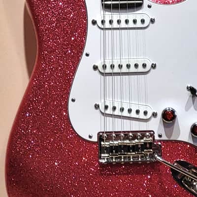 Custom Designed & Crafted Strat Style Big Flake Metallic Champagne Sparkle-Serial #079 2025 image 4