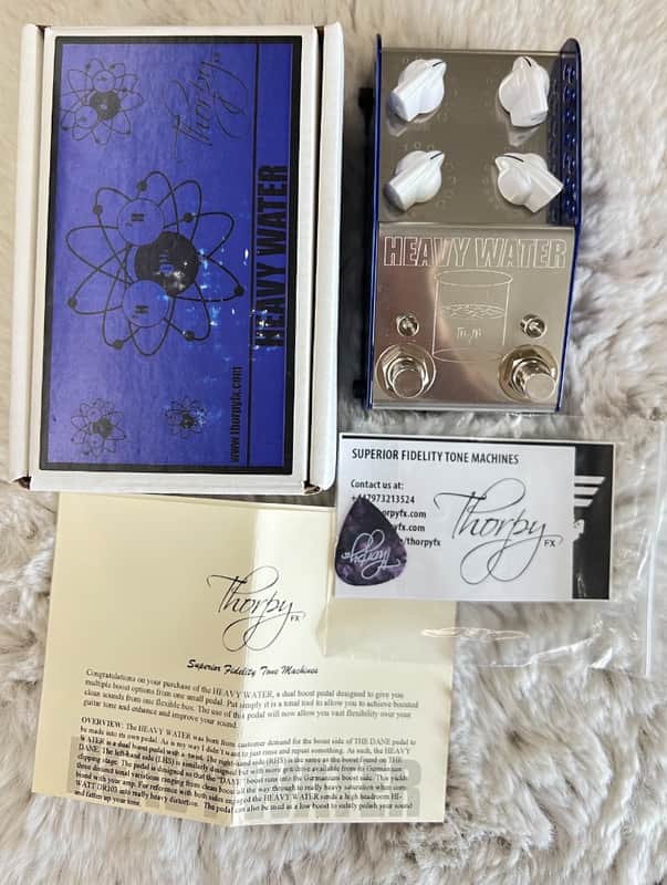 ThorpyFX Heavy Water Dual Boost Guitar Effects Pedal Mint w/ Box & Candy image 1