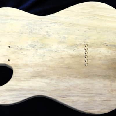 Figured Black Walnut Top \ Aged Aspen Telecaster Tele Body 4lbs 7oz #3255 USA IMPORT CHARGES INCLUDED image 7