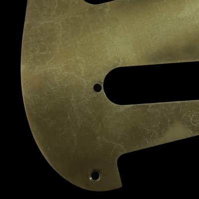Made-to-Order - Aged Brass - 8-hole SSS 50s Stratocaster Pickguard Scratchplate Set for Fender - Hand-finished image 8