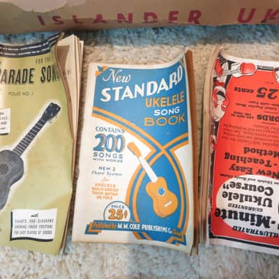 Vintage 1950s Maccaferri Islander Uke Ukulele Near Mint NOS Cord Master Box Manuals image 9