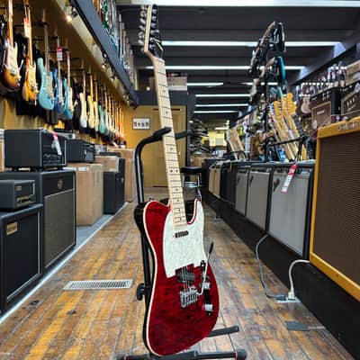 Tom Anderson Custom Top T Classic Contoured Electric Guitar Cajun Red with Binding w/Hard Case image 5