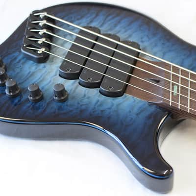 Dingwall Custom ABZ 5 Natural to Blue Burst QM image 10