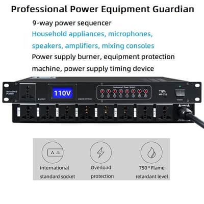 Power Conditioner,9-Outlet Rack Mount Power Sequence Controller Conditioner image 8