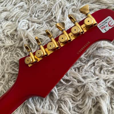 Vintage 1999 Epiphone '63 Firebird VII 1963 Reissue Cardinal Red Electric Guitar MIK image 14