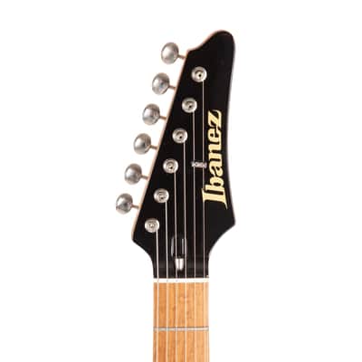 2021 Ibanez FLATV1-BK Josh Smith Signature Electric Guitar w/ Case, Black, F212XXXX image 8