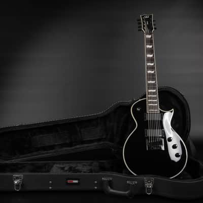 2022 ESP LTD Deluxe EC-1007 ET Evertune - Black | Korea Les Paul Singlecut 7-String Set-Thru EMG 81-7 / 60-7 Humbucker 24 XJ Stainless Steel Frets | Case image 1