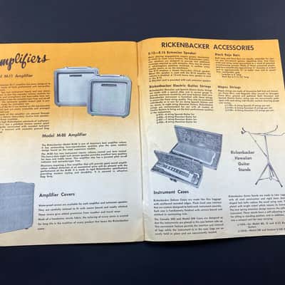 1955 Rickenbacker Catalog Case Candy Brochure Combo 600 and 800 image 6