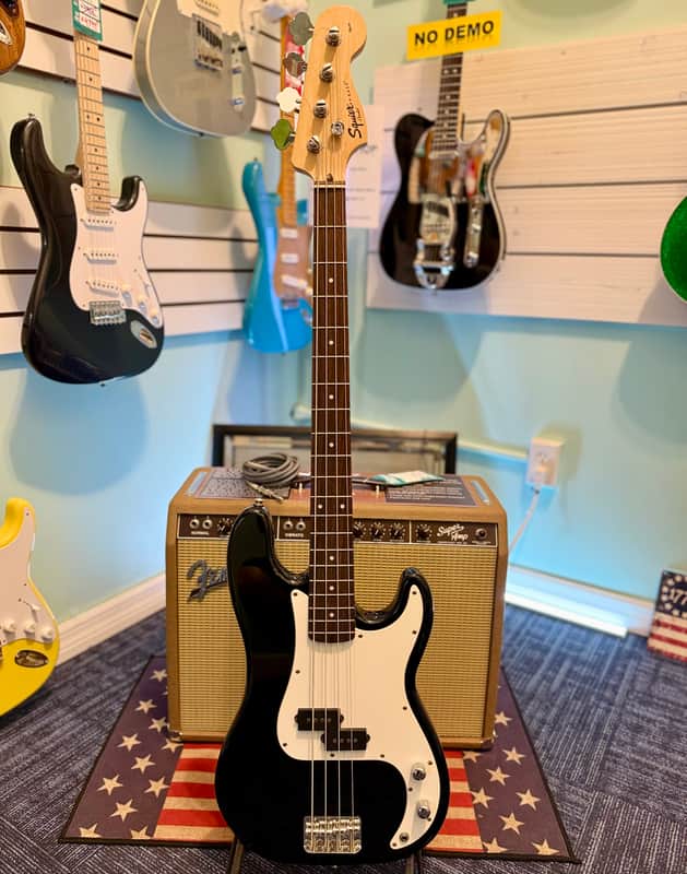 Squier Precision Bass, Black - Pre Owned image 1