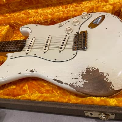 Fender Custom Shop ’59 Stratocaster Heavy Relic – 2020 – Aged Olympic White image 2