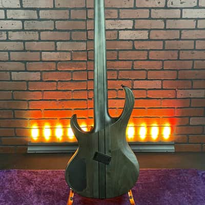 Ibanez BTB805MS 5-String Multi-Scale Electric Bass Transparent Gray Flat image 7