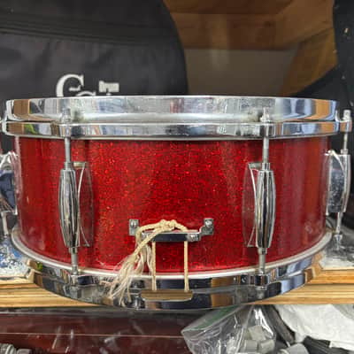 Gretsch Red Dparkle 1970’s Snare Drum image 5
