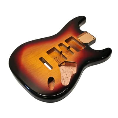 Sunburst (three tone) Nitro Stratocaster body HSH image 2