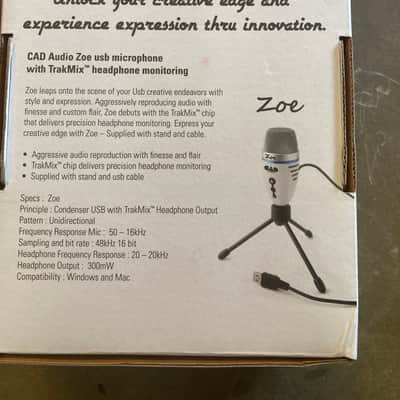 CAD ZOE USB Condenser Microphone with TrakMix Headphone Output 2010s - White image 2