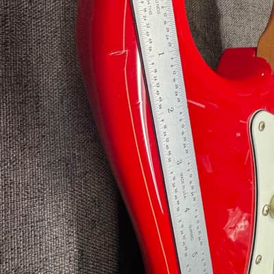 Squier Standard Stratocaster with System I Tremolo and Rosewood Fretboard 1987 - 1988 Torino Red image 20