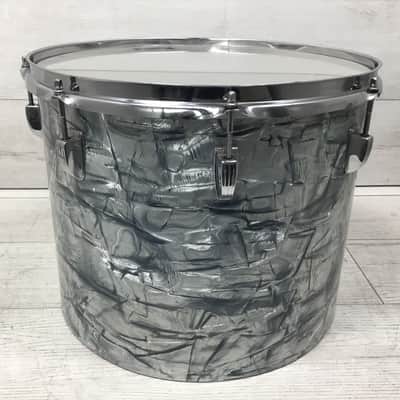 Ludwig No. 464 Classic 10x14" and 12x15" Concert Toms Pointed Blue/Olive Badge - Sky Blue Pearl image 10