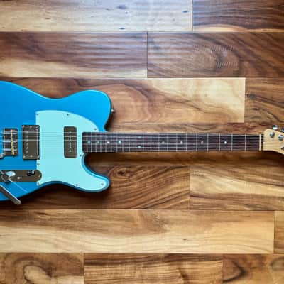 Custom Telecaster with Bigsby - Fender / Musikraft / Lollar P90 / Gibson Custombucker - Lake Placid Blue