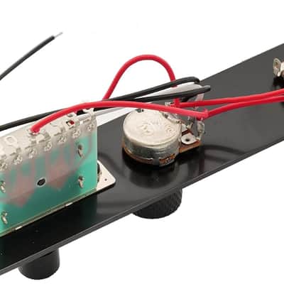32mm Loaded Tele Control Plate Pre-Wired 3-Way Switch with Wiring Harness for Fender Telecaster Electric Guitar,Black image 3