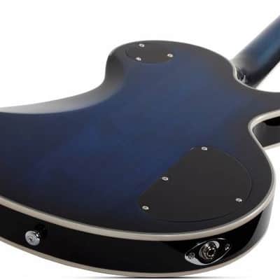 Schecter 2593 Left-handed Solo-II Supreme See Thru Blue Burst image 4